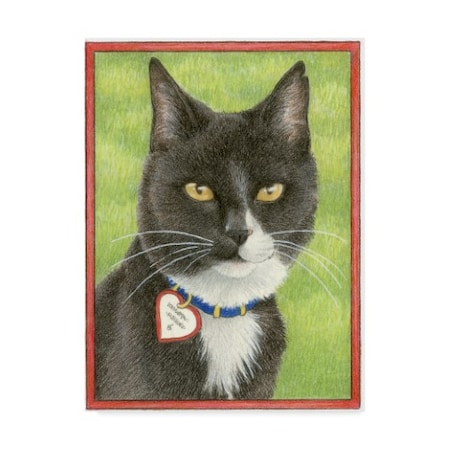Francien Van Westering 'Black And White Cat' Canvas Art,14x19
